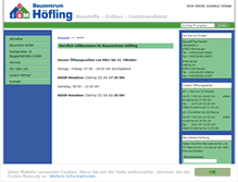 Tablet Screenshot of bau-hoefling.de